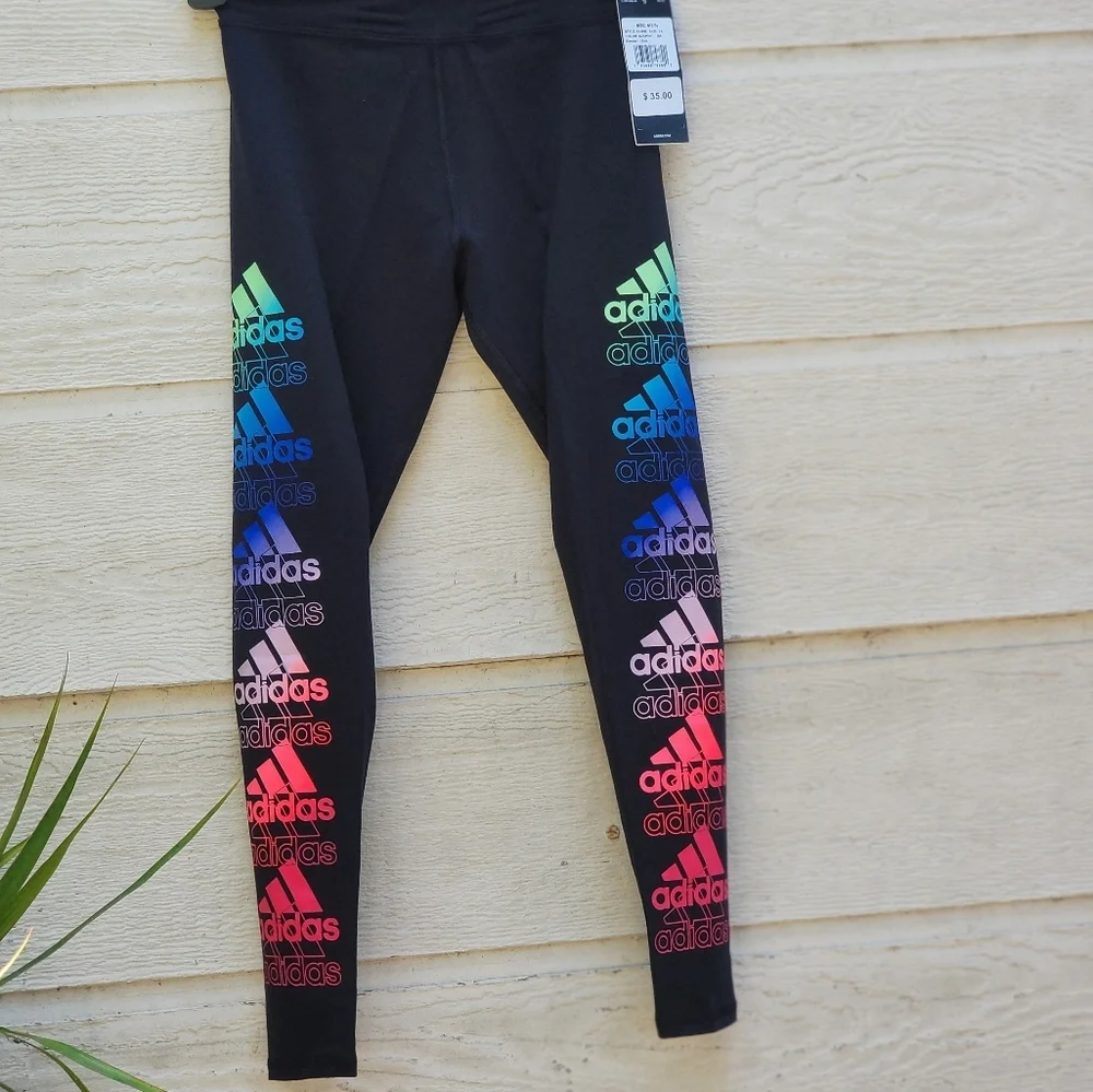 Adidas girl active sport atletic legging tight